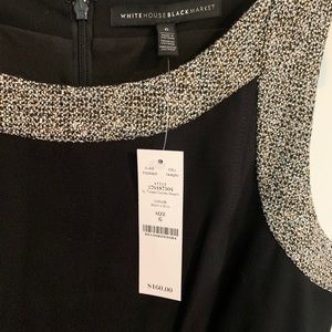 TWEED COMBO SHEATH DRESS